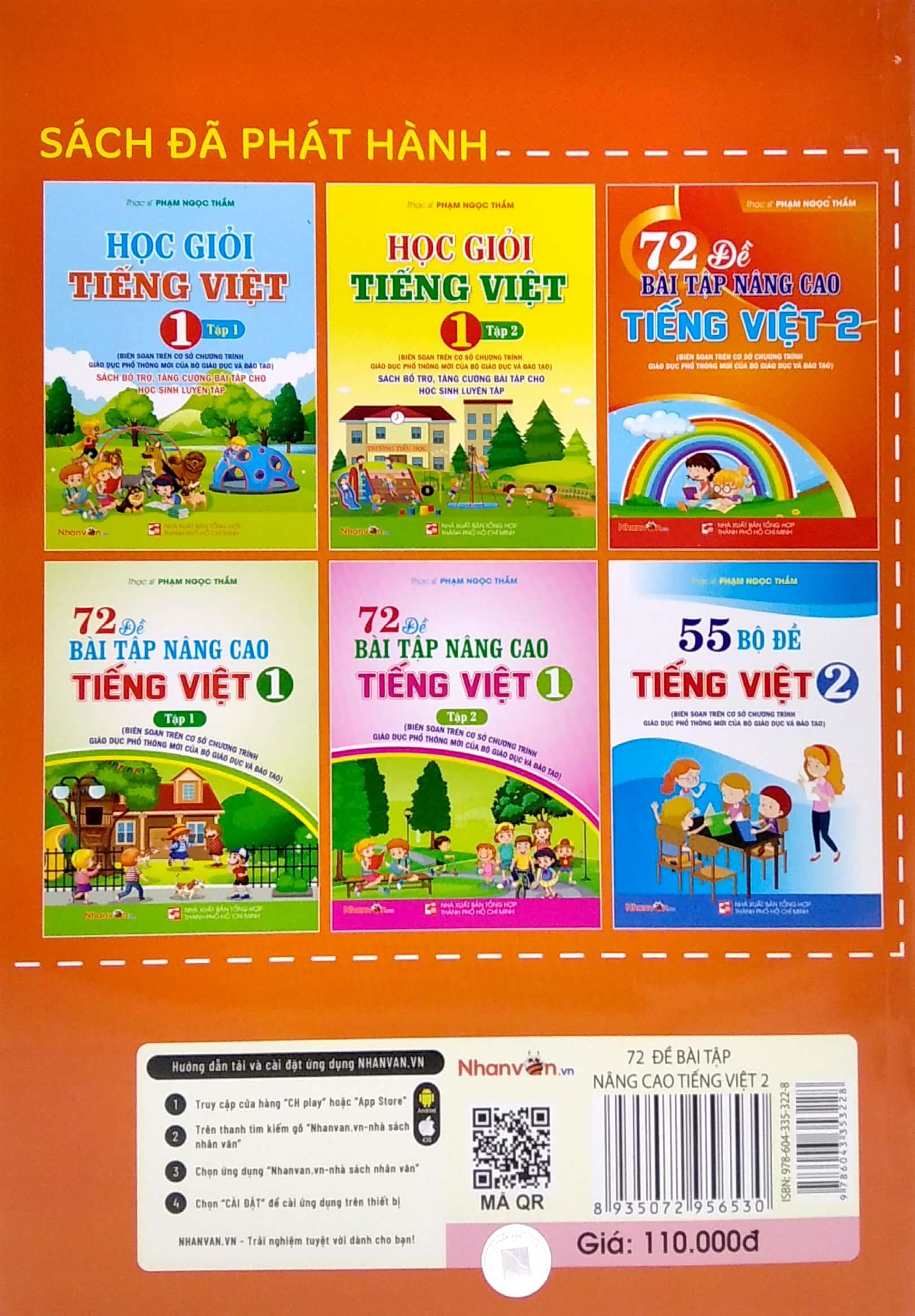 72 Đề Bài Tập Nâng Cao Tiếng Việt Lớp 2