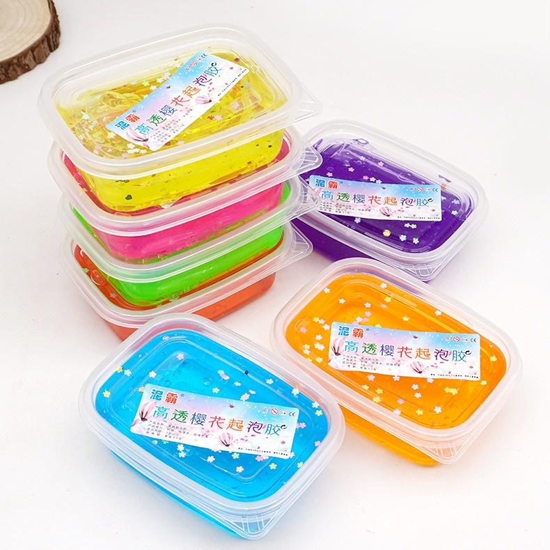 Slime dạng âu bóng trong phối 3 màu nhũ đa dạng Đồ chơi slam đất sét chất nhầy ma thuật squishy