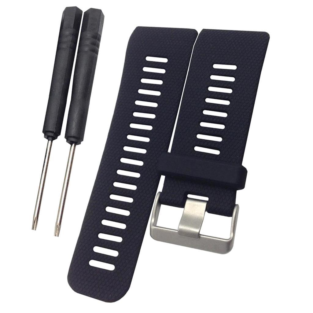 2x Silicone   Strap with Metal Buckle for   Smart Watch