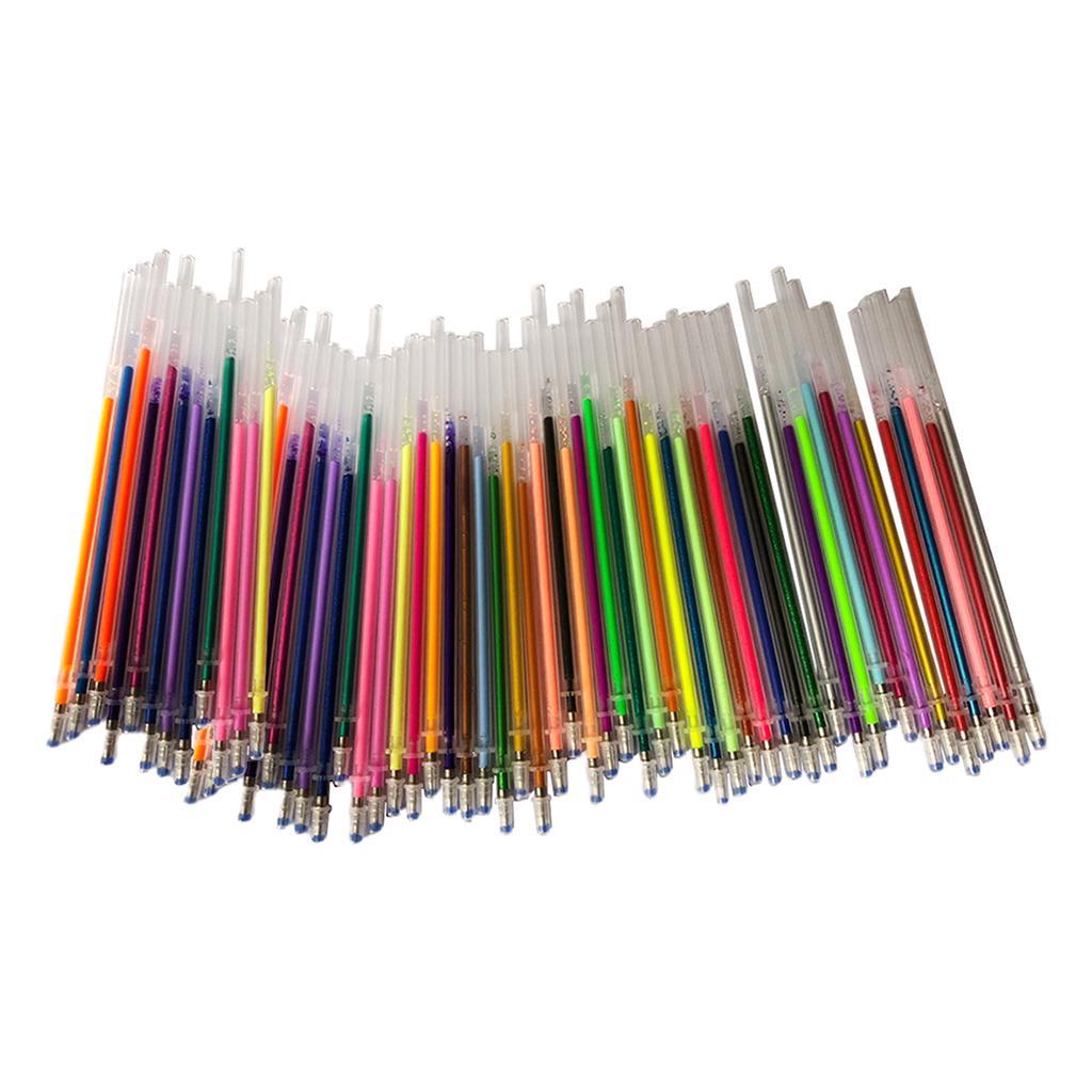 0.8mm Fluorescence Neon Gel Pen Refill Non-toxic Colorful Replacement Art Marker