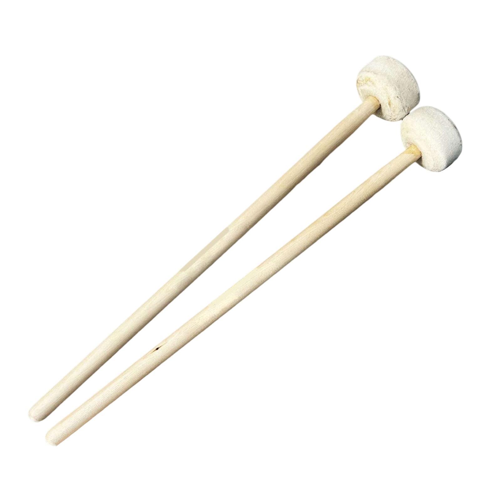 2Pcs Drumsticks Percussion Accs Multipurpose Wear Resistant for Hand Drum Black