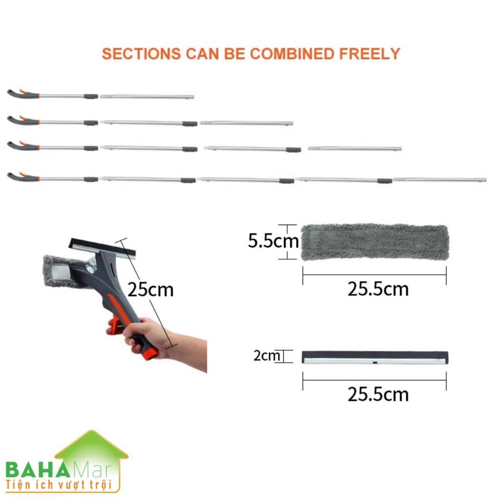 CÂY LAU KÍNH 3 TRONG 1 để việc lau kính trên trở nên đơn giản với cây lau kính