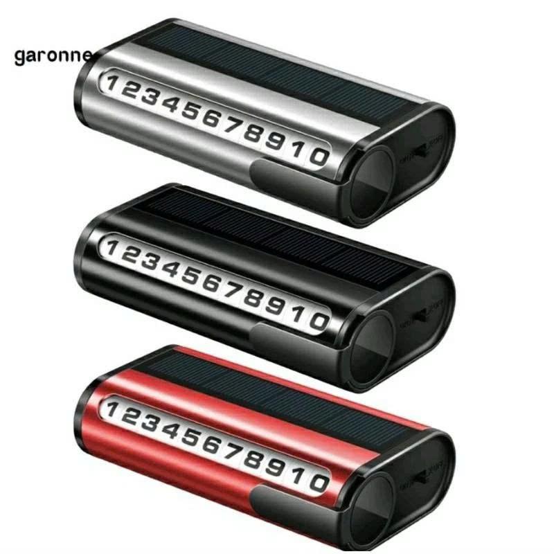 Bảng ghi số điện thoại năng lượng mặt trời số xoay đặt tablo xe hơi có đèn led- Bảng số đỗ xe ô tô