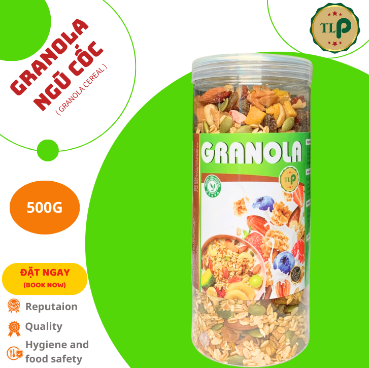 GRANOLA NGŨ CỐC TÂN LỘC PHÁT - HŨ 500G