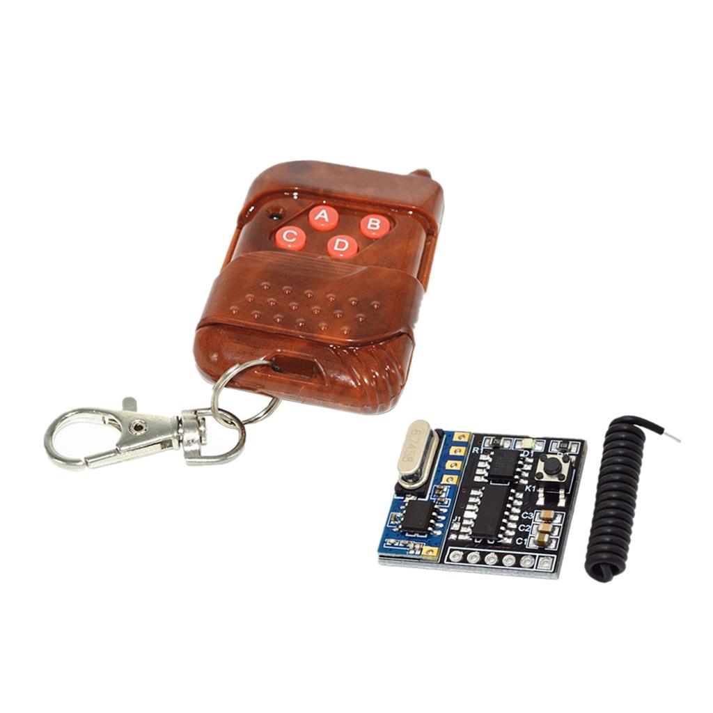 4 Channel RF Switch Wireless Remote Control Receiver with Transmitter