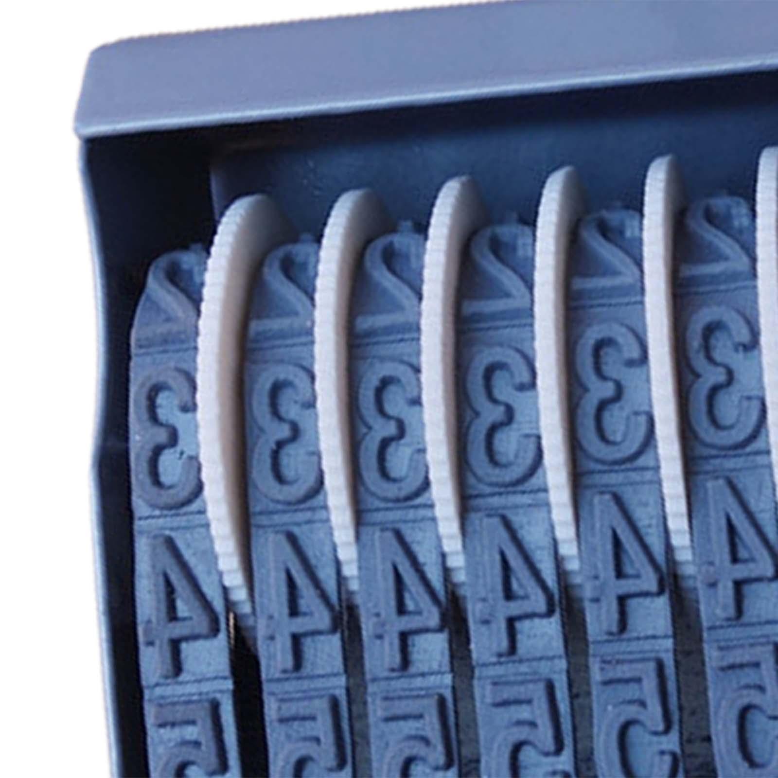 12 digits Wheel Number Stamp Retro Number Printed Stamp for School Dormitory