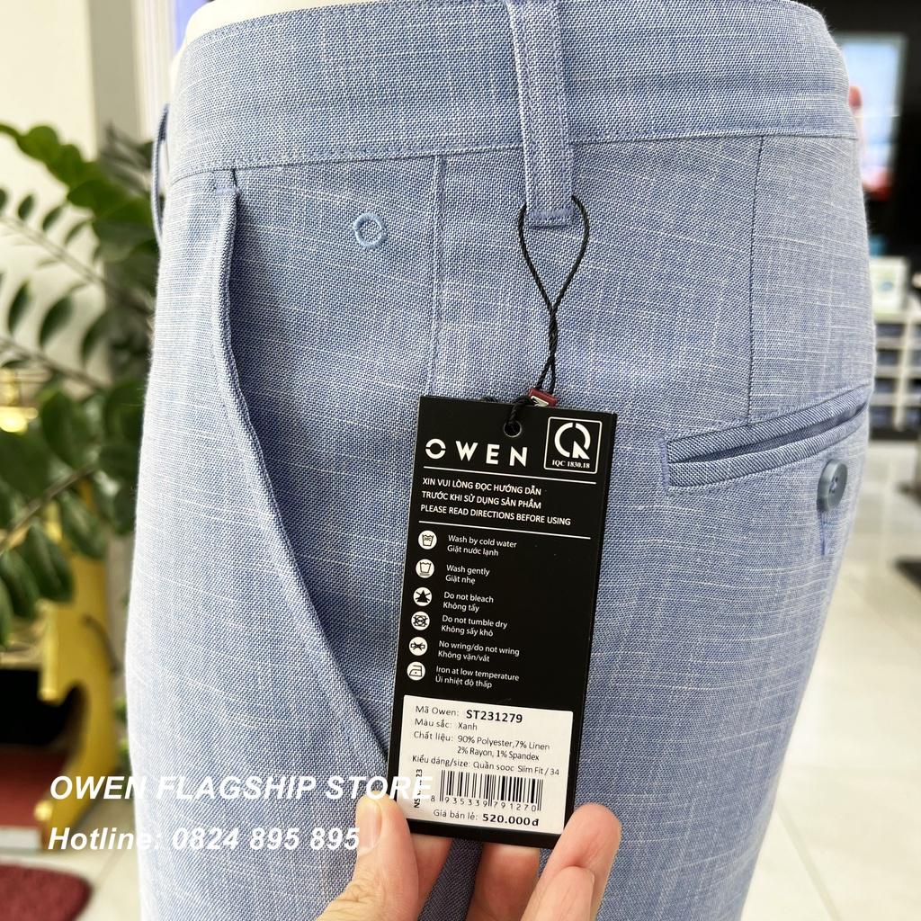 Quần short tây nam owen màu xanh sáng ST231279