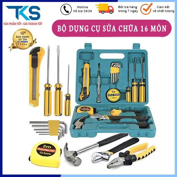 Bộ dụng cụ sửa chữa 16 chi tiết tháo vặn ốc vít đa năng