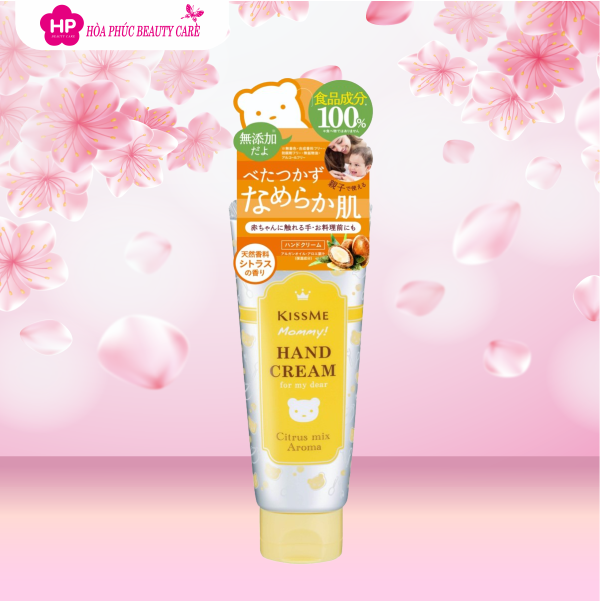 Kem Dưỡng Da Tay Cấp Ẩm Kissme Mommy Hand Cream Dành Cho Bé Từ 6 Tháng Tuổi Và Da Nhạy Cảm 60g