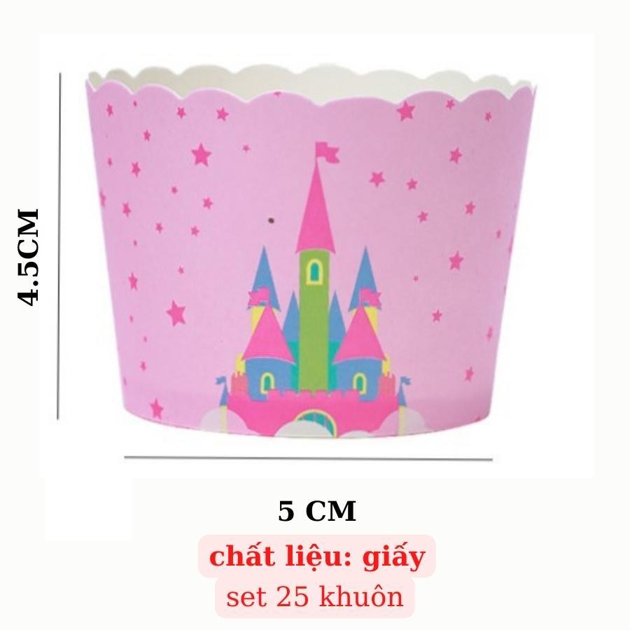 Chén cốc Giấy Nướng Muffin CupCake SET 25 cái lốc - COCGIAY25