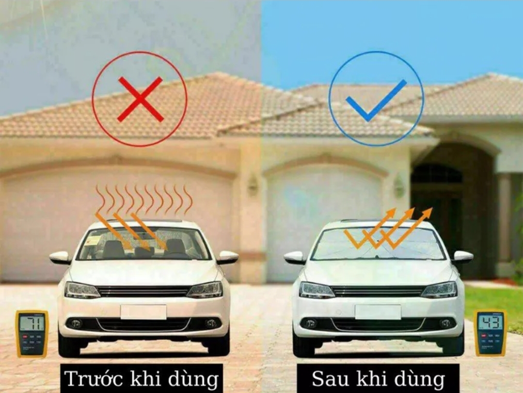 Dù ô che nắng kính lái ô tô oto