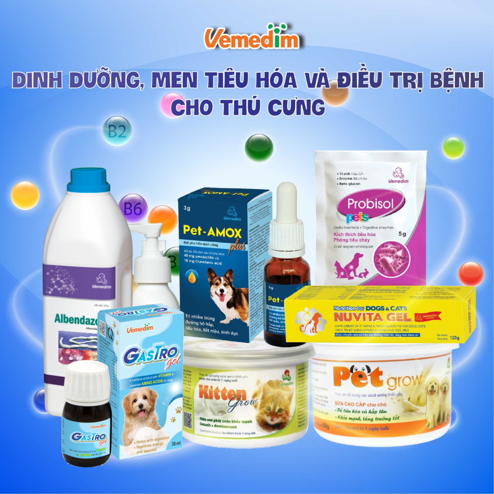 Thuốc bôi trị viêm da, ghẻ cho chó, mèo Vemedim Anti-Derm tube 40g