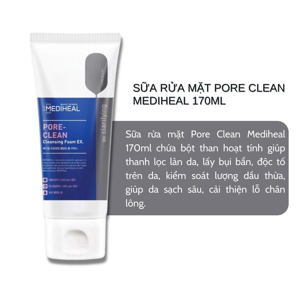 Sữa Rửa Mặt Pore Clean Mediheal Cleansing Foam 170ml