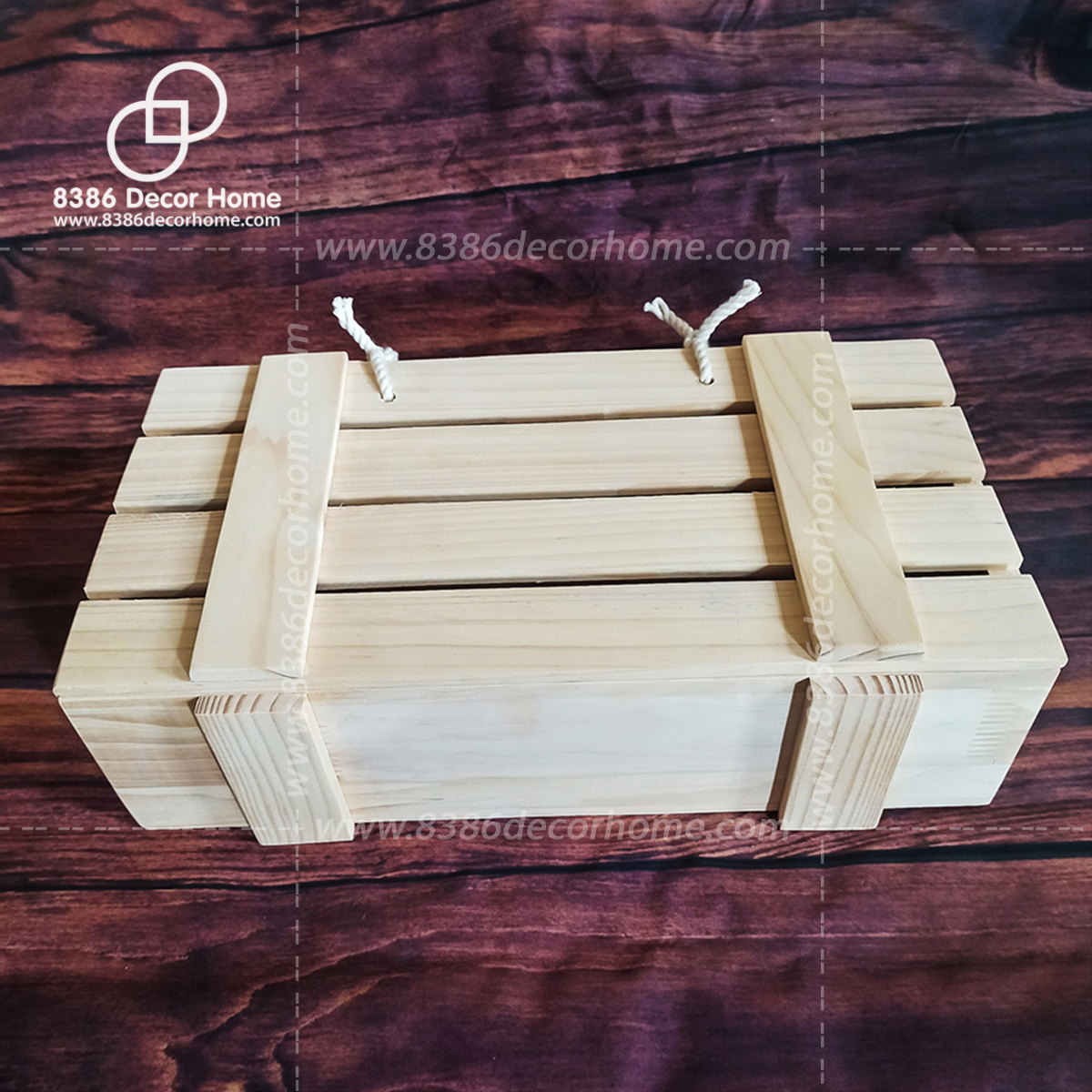 Hộp quà tết, khay gỗ gói quà, Hộp đựng đồ đa năng - Pallet gỗ thông