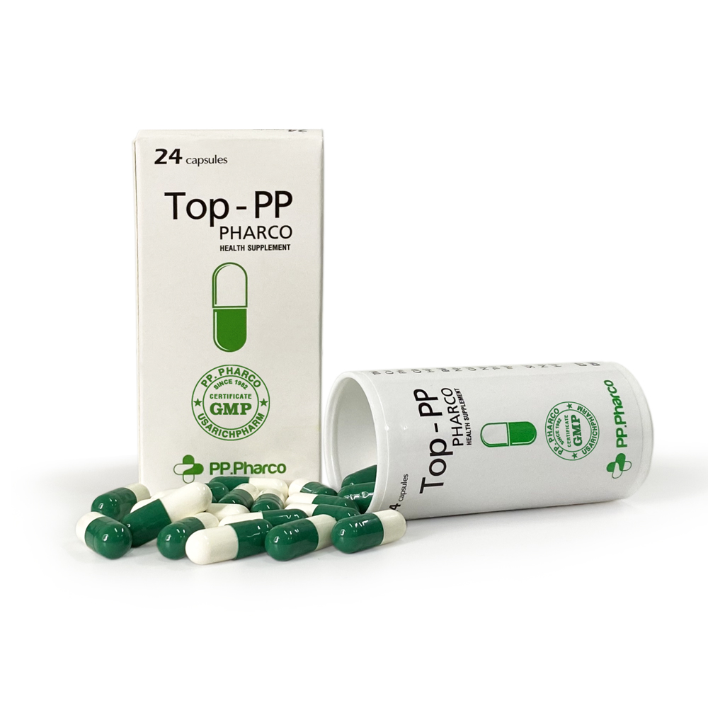 Viên TOP-PP.PHARCO Phong Phú giảm ho Hộp 1 ống x 24 viên