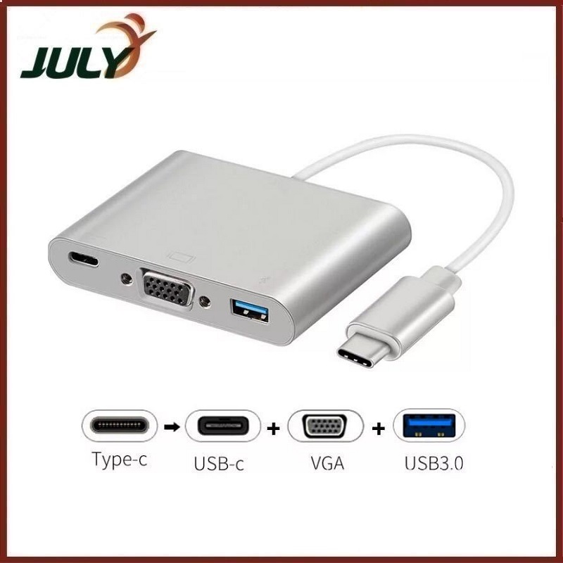 Cáp Chuyển Type-C ra USB 3.0, VGA, Type-C - JL