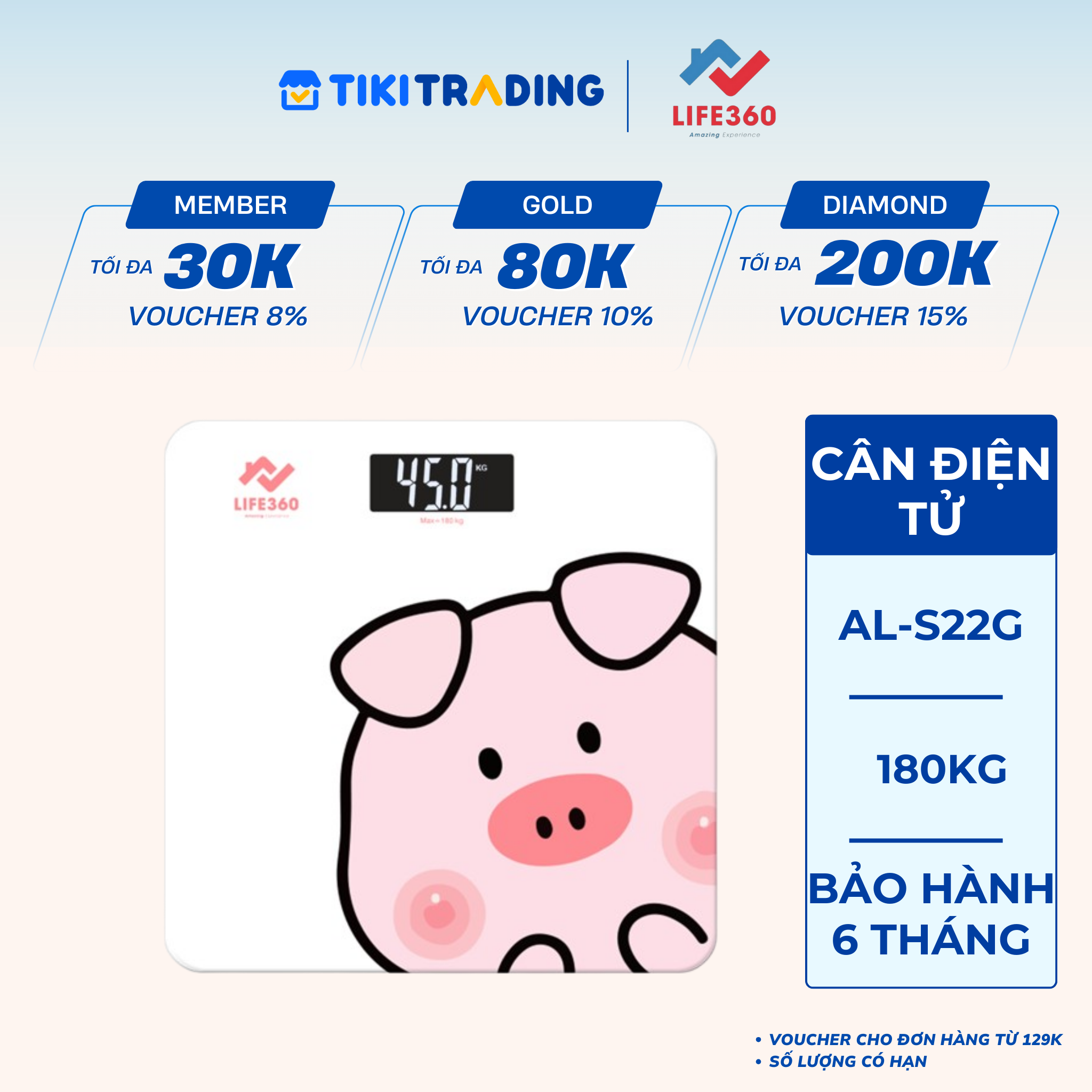 Cân sức khỏe Life360 AL-S22G