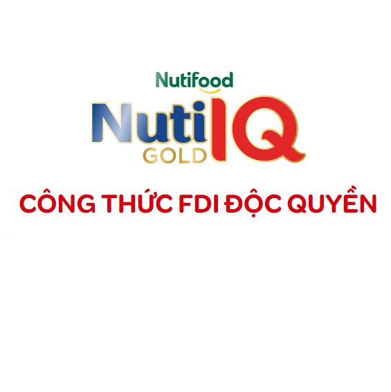 Sữa bột Nutifood IQ Gold FDI Step 3 900g dành cho trẻ từ 1-2 tuổi. Tặng kèm chú chuồn chuồn tre dễ thương