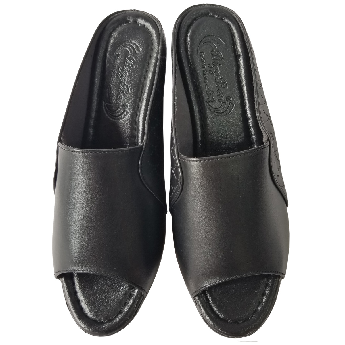 Dép Đế Xuồng Nữ BIGBEN Da Bò Thật Cao 5 Phân DX61