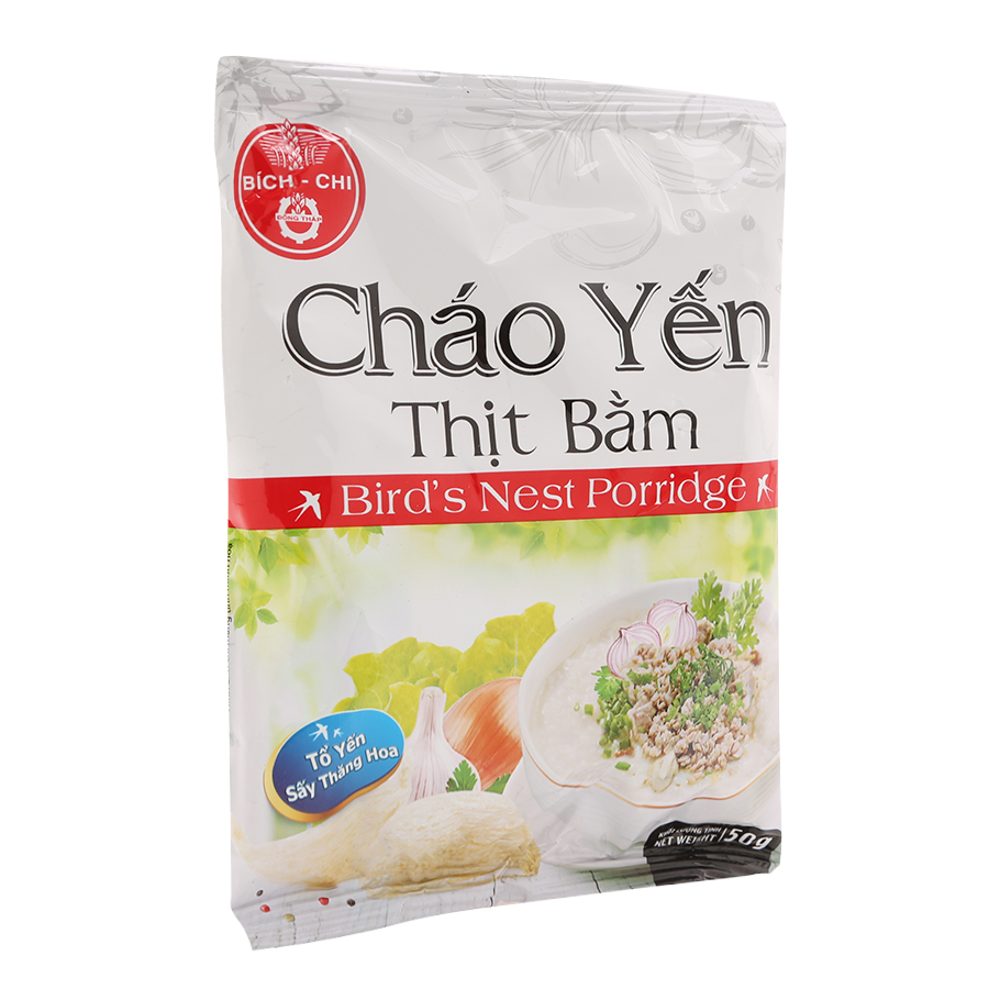 Thùng 50 Gói Cháo Yến Thịt Bằm Bích Chi