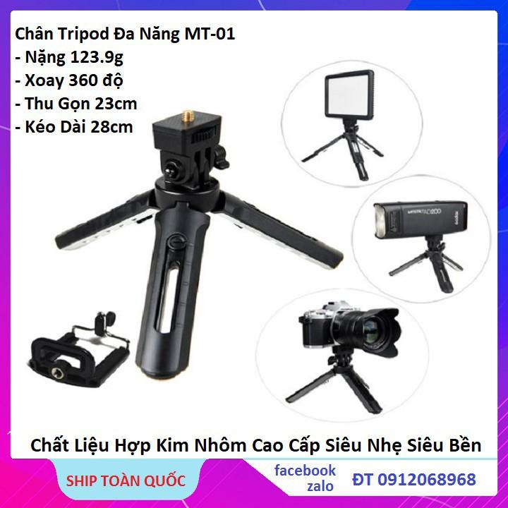 GIÁ ĐỠ ĐIỆN THOẠI 3 CHÂN TRIPOD MT01 XOAY 360 ĐỘ