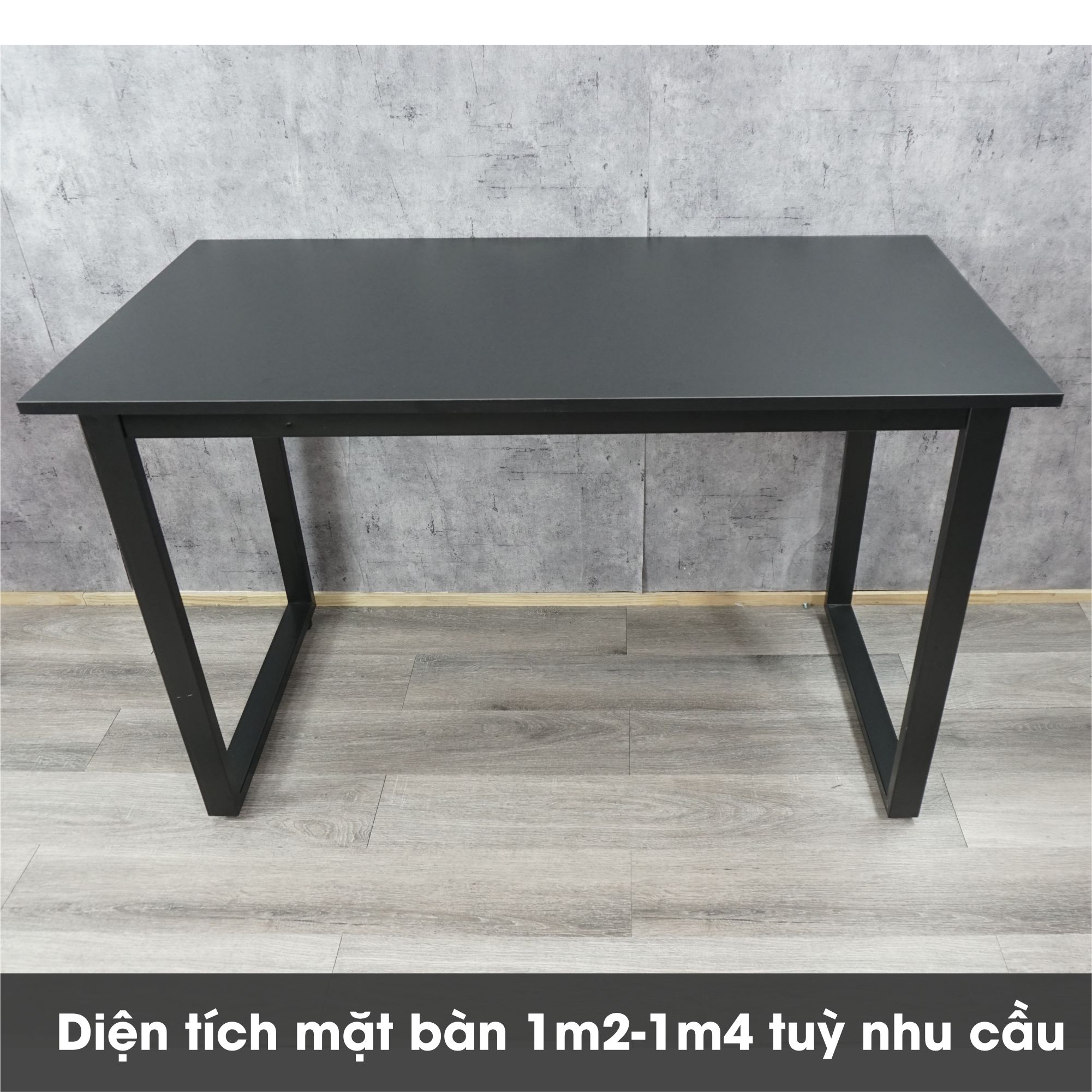 Bàn Chữ U Mặt Gỗ MDF Chuẩn Xuất Khẩu Phù Hợp Làm Việc, Học Tập Giải Trí Vững Chắc, Chân Kim Loại, Nhiều Kích Thước