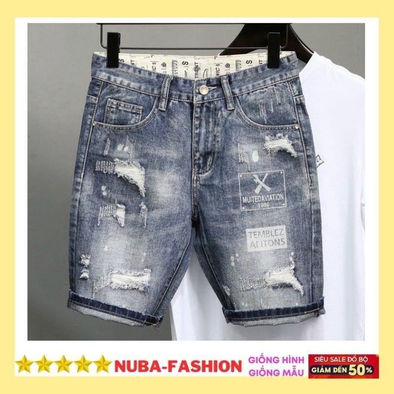 Quần short jean nam chất bò,cá tính trẻ trung, NUBA 264 TCS