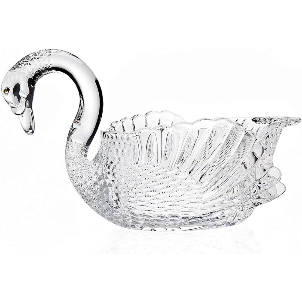 Khay Pha Lê Cao Cấp GODINGER SWAN, Khay Trang Trí Bàn Tiệc, Nhập Đức