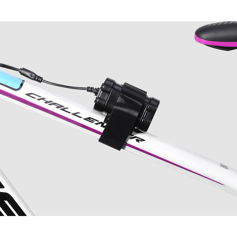Bộ Pin Sạc Dự Phòng Cho Đèn Pha Xe Đạp 8.4V 13800mAh Pin Lithium 4x16850 Dung Lượng Lớn 2 Ngõ Ra USB/ DC Sạc qua Ngõ DC (Không kèm adapter sạc DC) Mai Lee