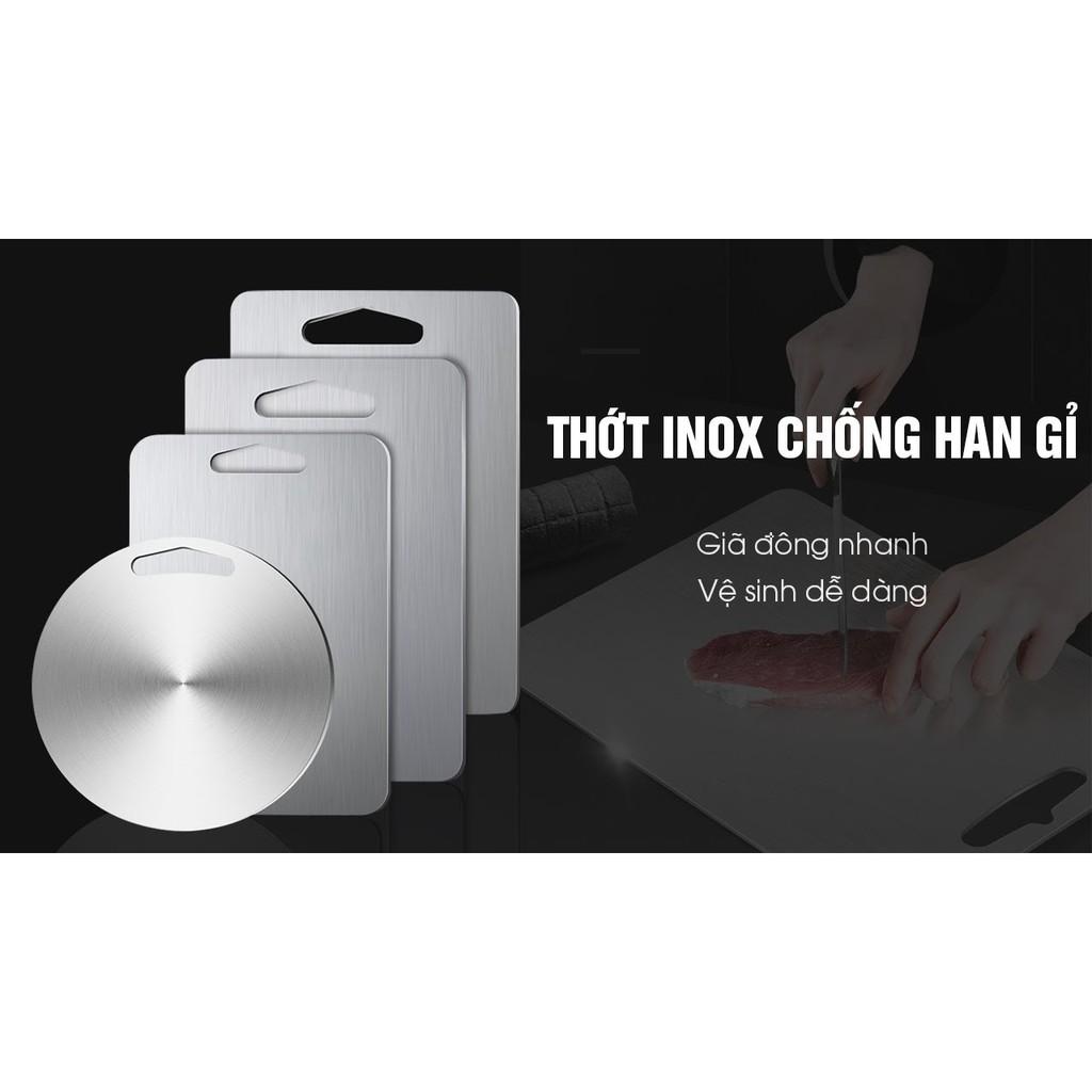 THỚT INOX 304 KHÁNG KHUẨN ĐỦ SIZE ĐỦ KÍCH THƯỚC