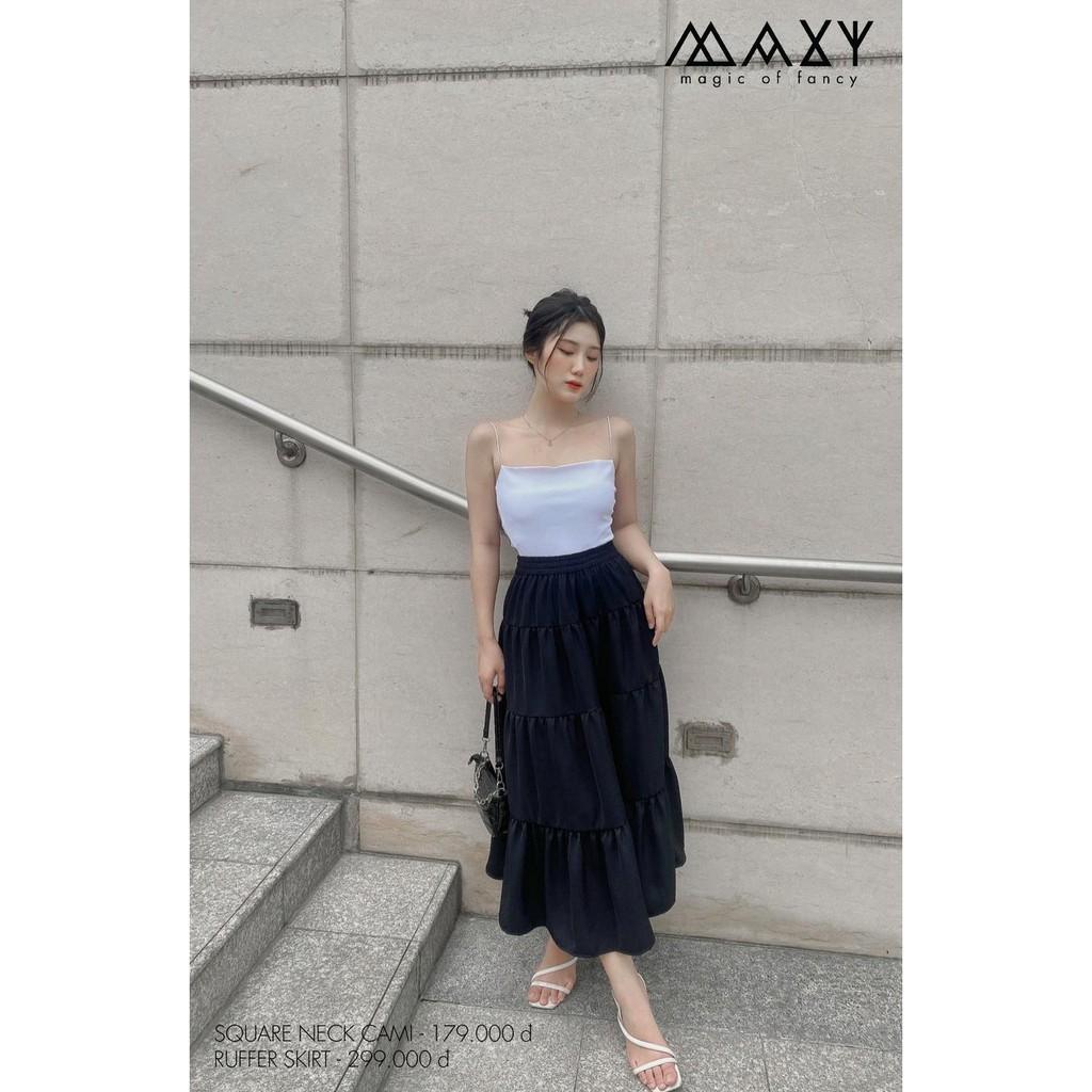 Chân váy dáng dài xoè tầng ruffer skirt Maxy Workshop