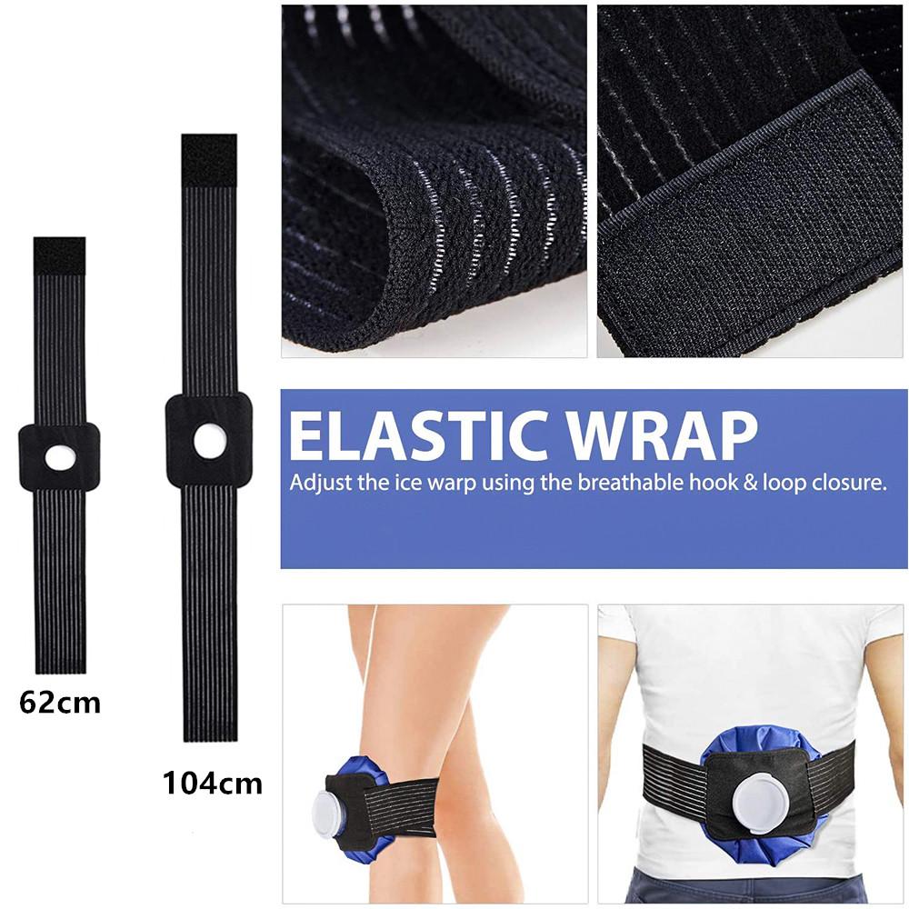 1PCS 62/104cm nylon sọc băng băng băng di động cho bộ bảo vệ gói băng đầu gối Color: Auburn