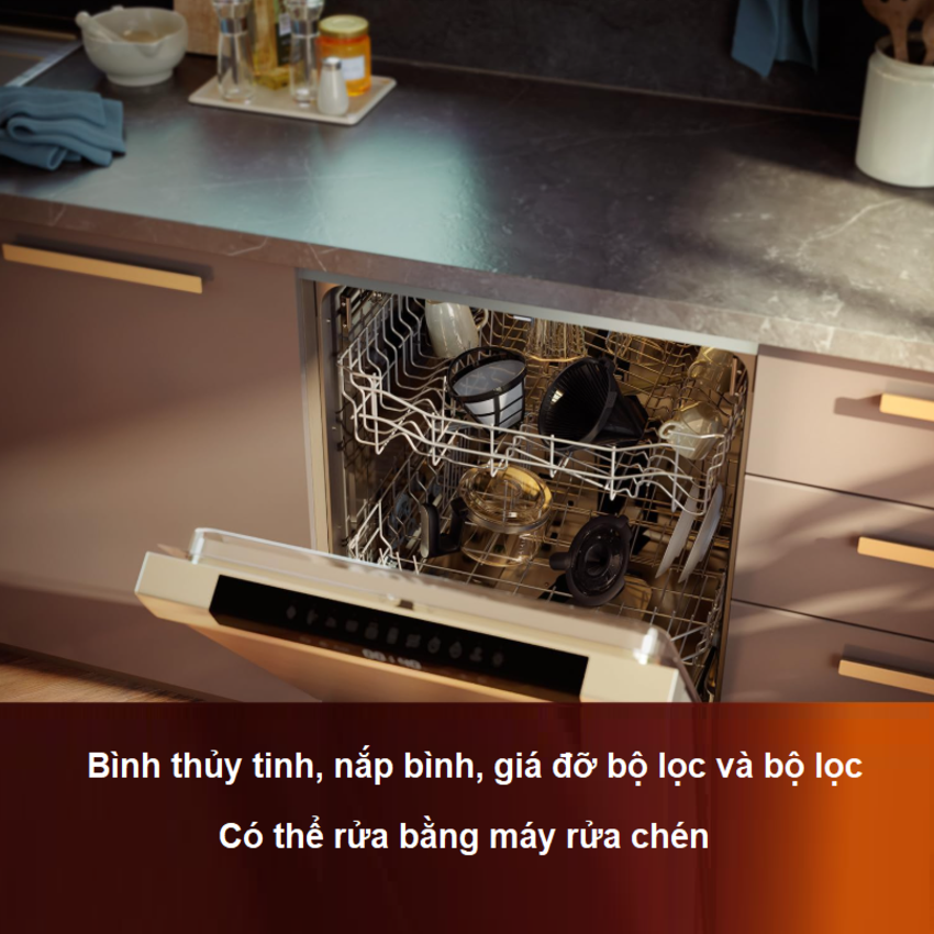 Máy pha cà phê Drip xay và pha tự động thương hiệu Hà Lan Philips HD7900/50 - Hàng chính hãng (BH 1 NĂM)