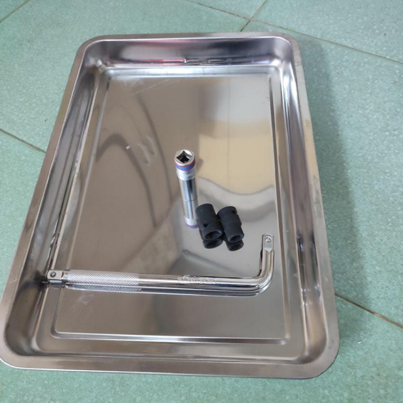 Khay đựng đồ inox đựng dụng cụ sửa chữa ô tô