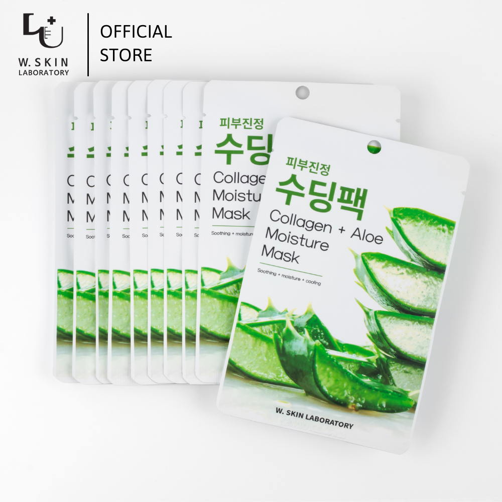 Mặt nạ làm dịu và tăng độ đàn hồi của da COLLAGEN + ALOE MOISTURE MASK 22ml/ 1 sheet