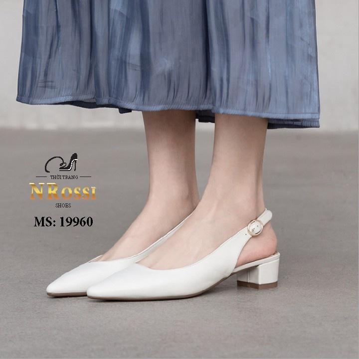FREESHIP Giày cao gót nữ 3 phân hở gót thời trang big size 40 41 42 43 44