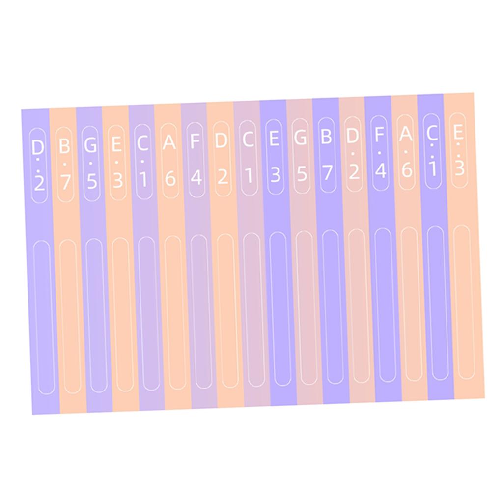 Kalimba Scale Key Sticker Percussion Parts Accs For Learner Musical Set