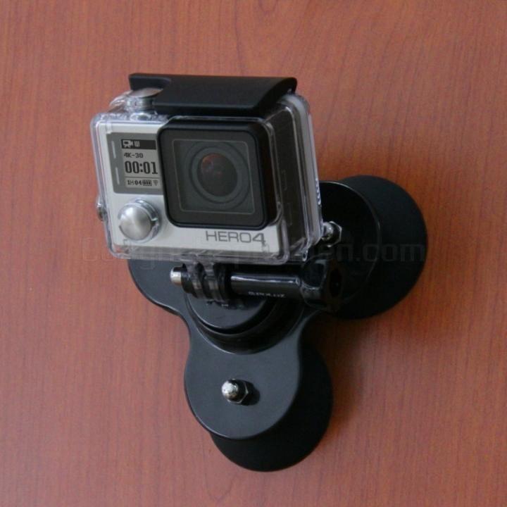 Đế Hít Lên Kính 3 Cốc Hút Dành Cho Camera GoPro, SJCAM, DJI Osmo Action, XiaoYi