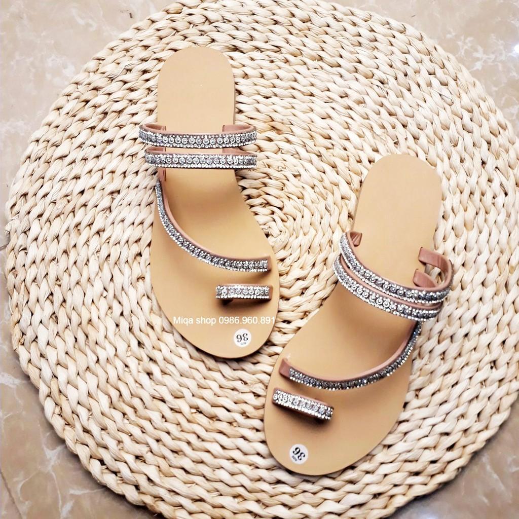 DÉP KẸP XỎ NGÓN QUAI ĐÍNH ĐÁ