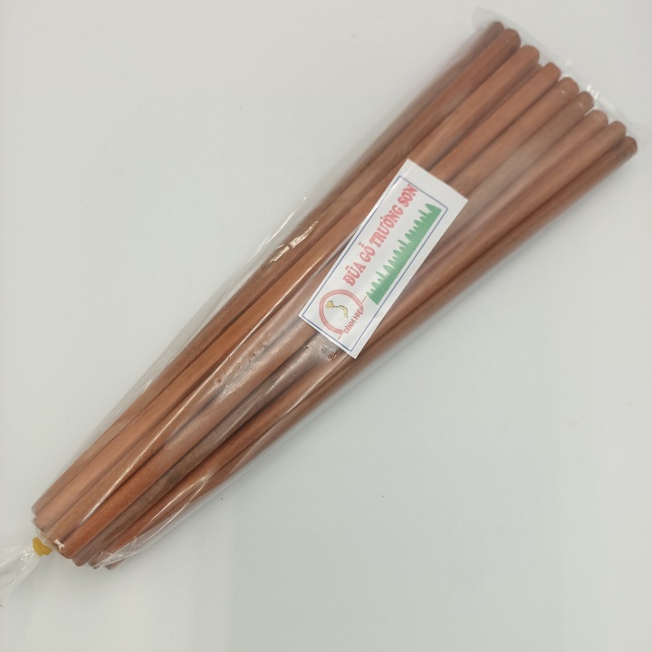 Gói 10 Đôi Đũa Gỗ Tự Nhiên Màu Cánh Gián Chống Mốc Dễ Gắp