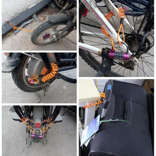 Dây buộc xe máy nhắc nhở chống trộm 1.2m