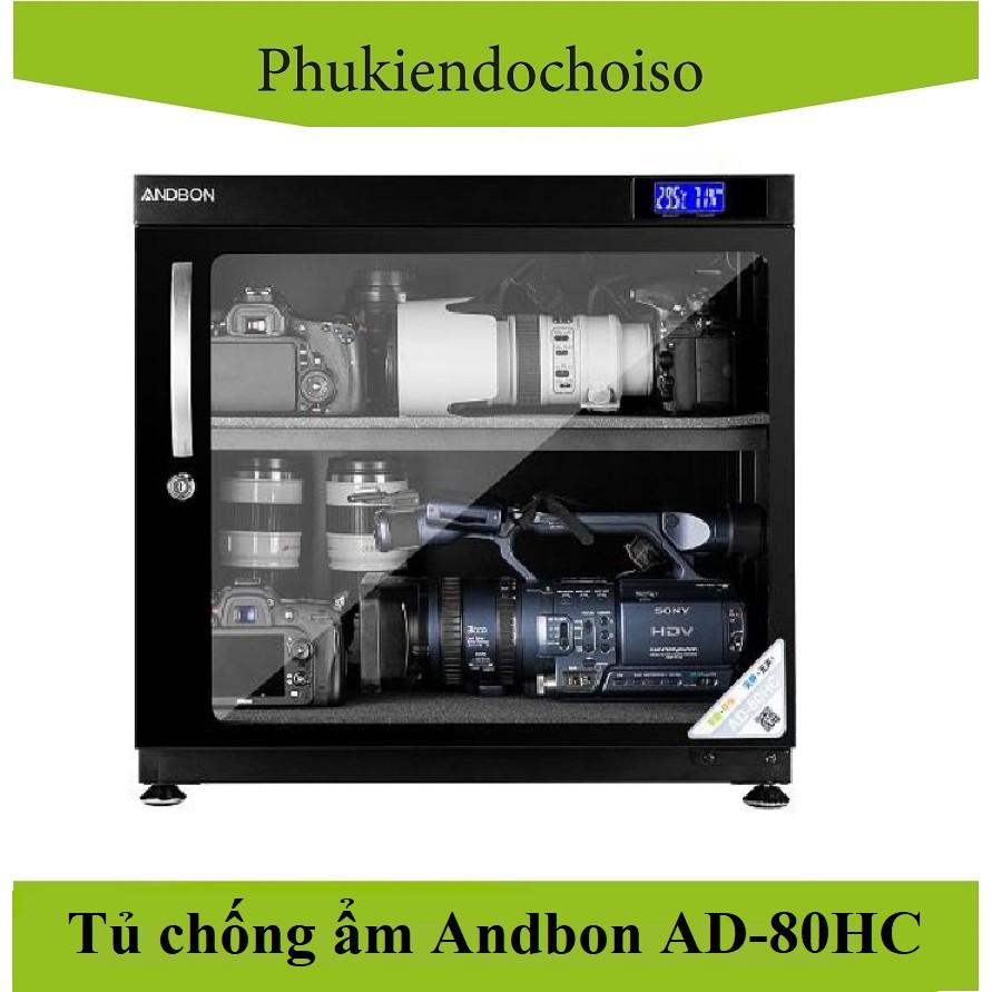 Tủ chống ẩm Andbon AD-80HC -Taiwan . Tặng 01 bộ vệ sinh máy ảnh 8 in 1