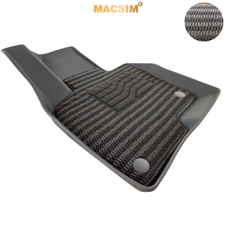 Thảm Lót Sàn 2 Lớp TPE Macsim Mazda CX5 Chuẩn Form, Bền, Không Mùi (sd3 xám đen ct)