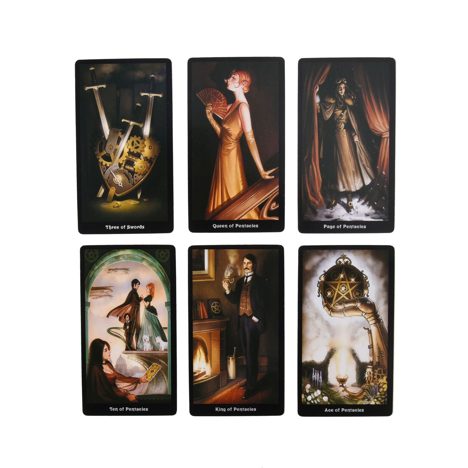 Combo Bộ Bài Bói Tarot The Steampunk Tarot New và Khăn Trải Bàn Tarot