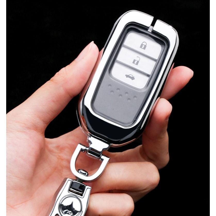 Ốp Bọc Chìa Khóa Kim Loại Kèm TPU Cho ô Tô Honda