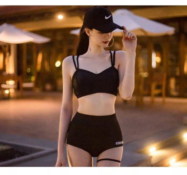 BikiniStoreVn : Đồ Bơi 3 Mảnh Tay Dài Style Hàn Quốc S30 ( Kèm Hình Thật )