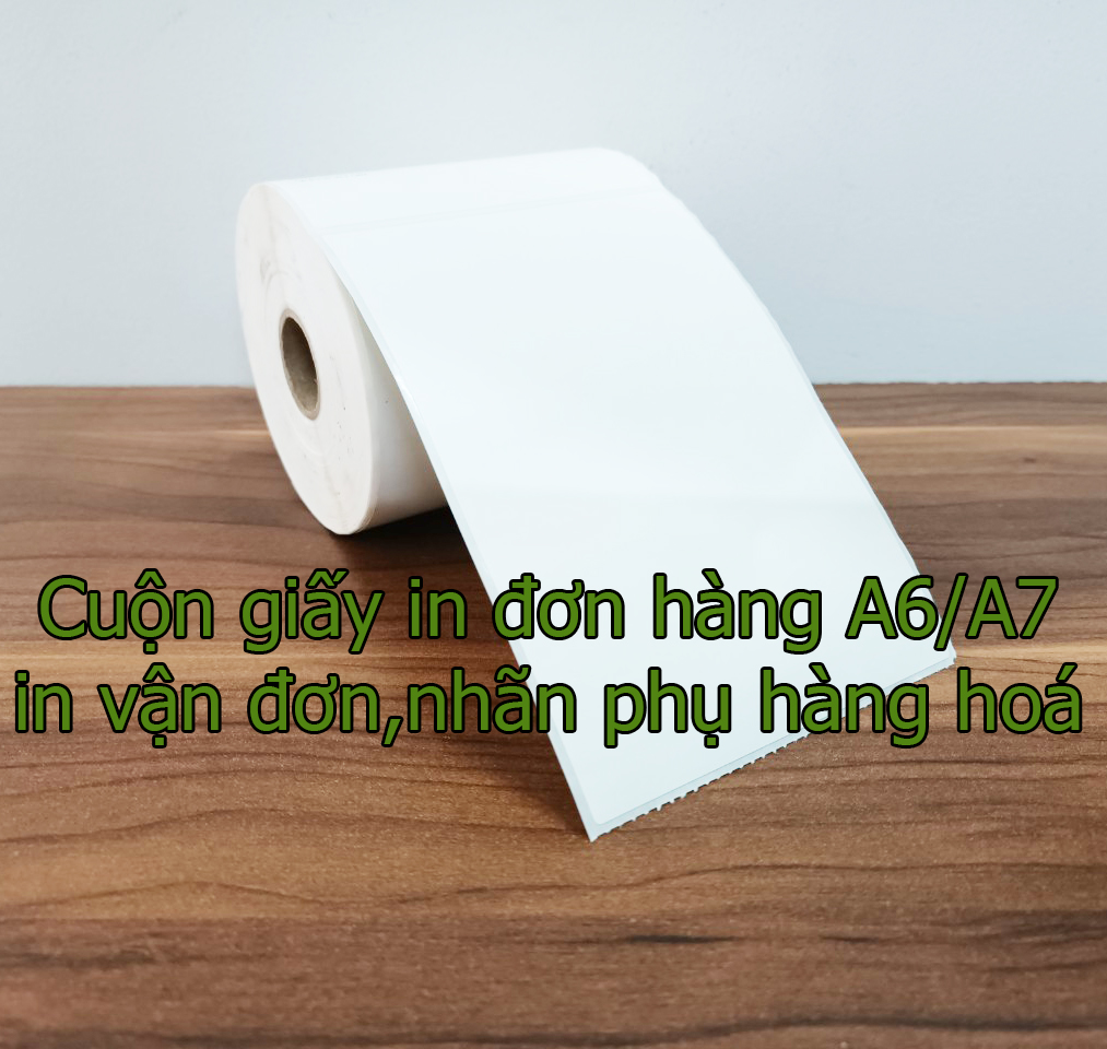 Giấy in đơn hàng Tiktok shop, các sàn TMĐT khổ A6 , in nhãn phụ, vận đơn của các đơn vị vận chuyển kích thước cm , chất lượng bám dính tốt