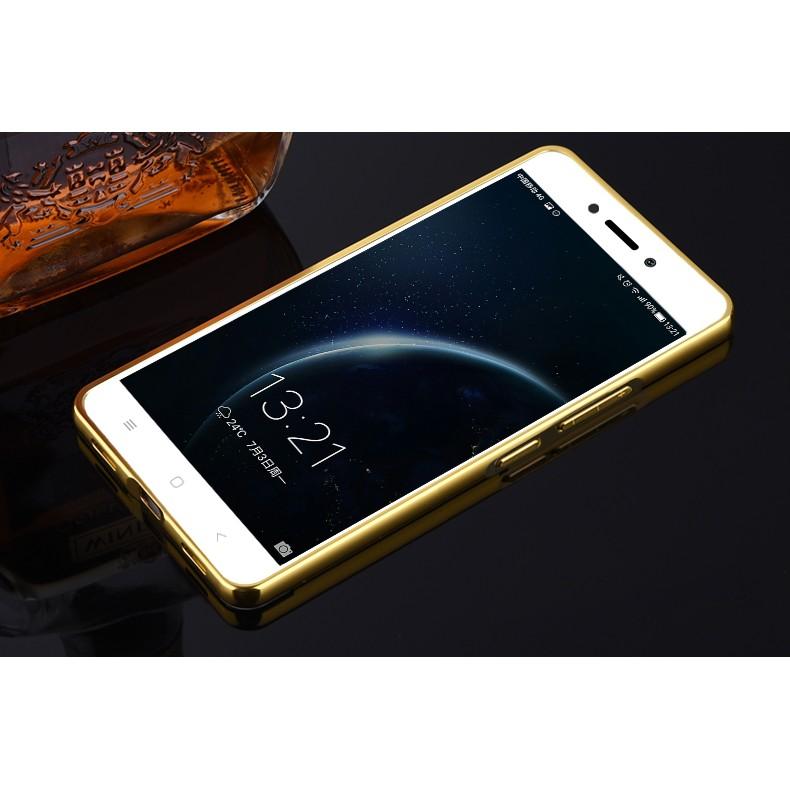 Ốp lưng Xiaomi Redmi Note 4 tráng gương viền kim loại