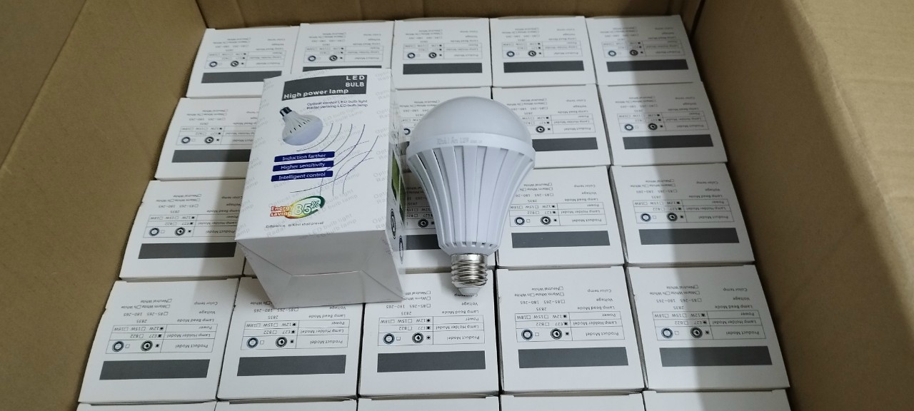 Bóng đèn cảm ưng rada 12w chuyển đông