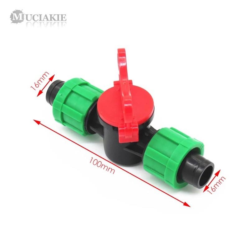 100 khoá 2 đầu dây 16mm ống mềm ống nhỏ giọt ống hệ thống thuỷ sinh
